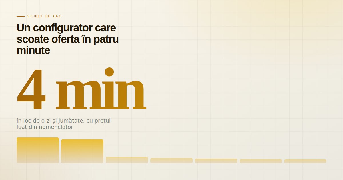 Ilustrație pentru articolul Configurator de ofertare la un producător