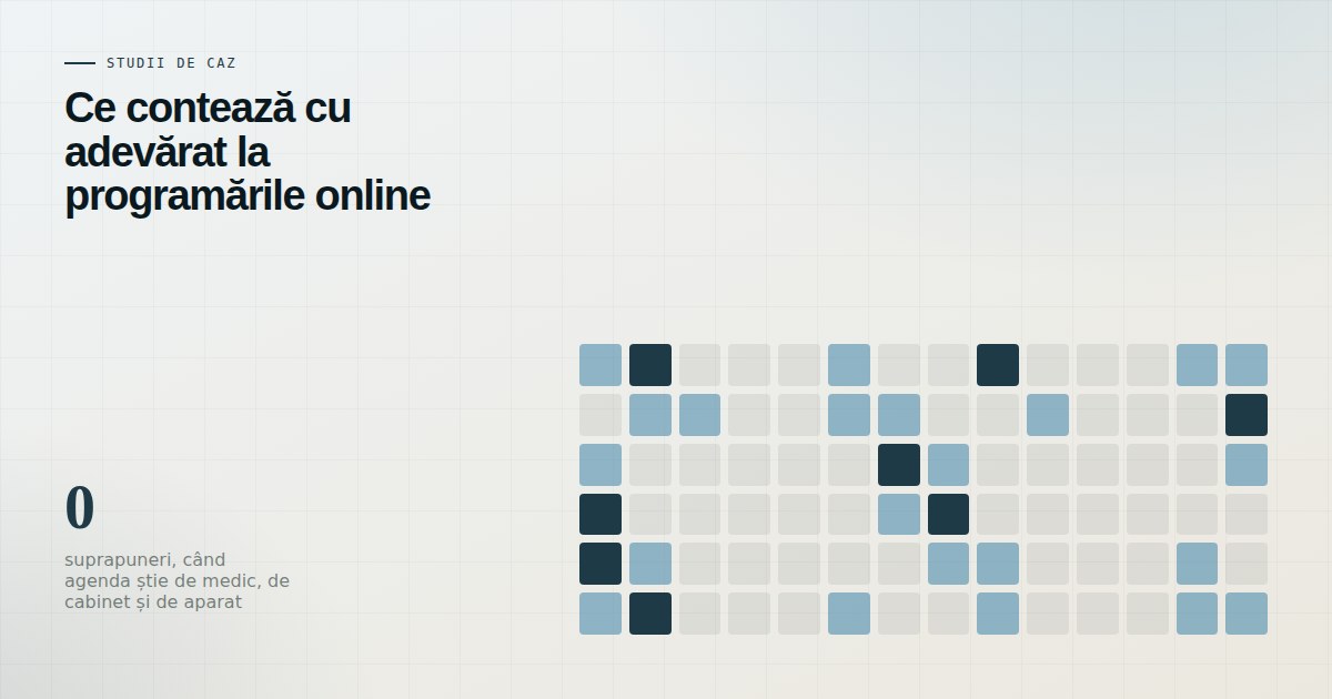 Ilustrație pentru articolul Programări online la clinică: ce contează